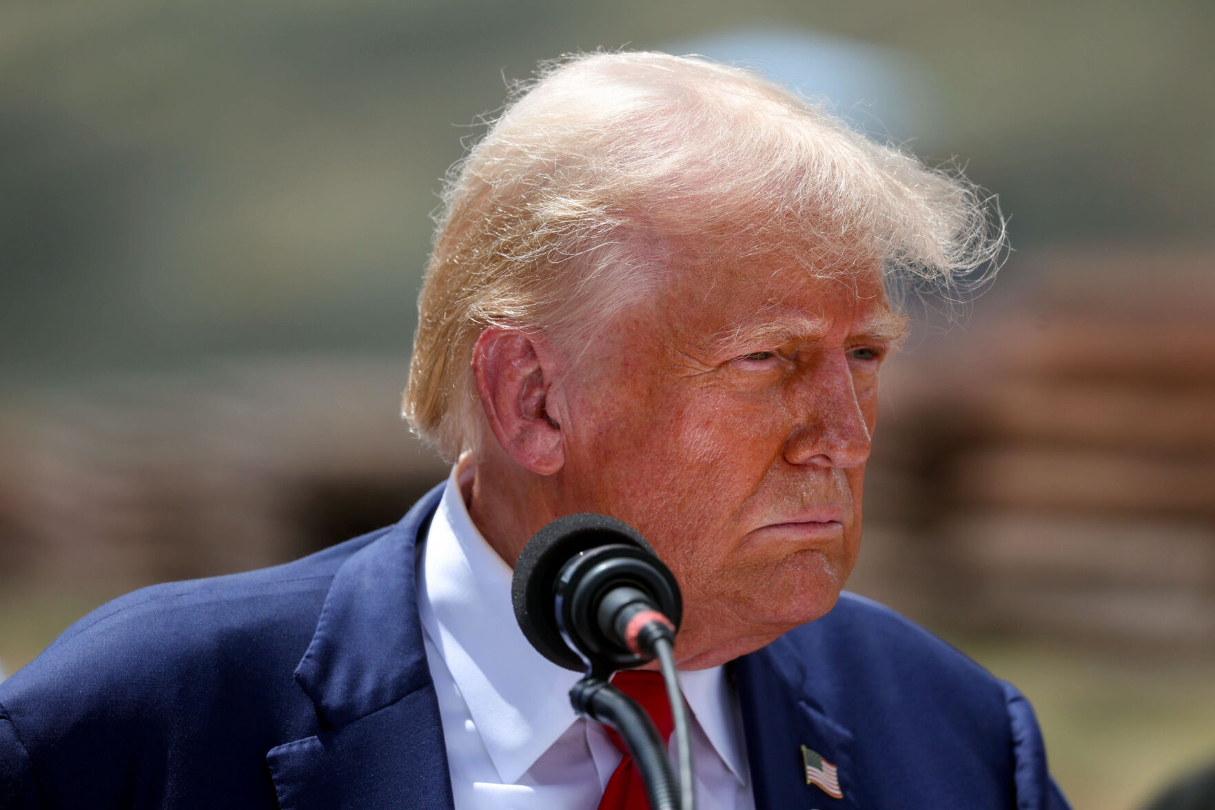 President Donald Trump visits the Southern Border
